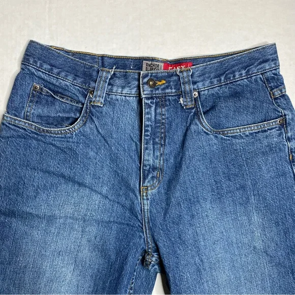 Y2K Anchor Blue Easy Fit Jeans